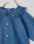 Teeny Weeny Denim Woven Shirt, Blue product photo View 02 S