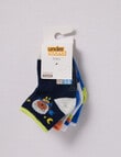 Underworks Patterned Mid Crew Socks, 4-Pack, Space product photo View 02 S