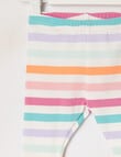 Teeny Weeny Wide Stripe Legging, Pink product photo View 02 S