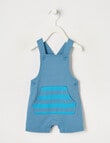 Teeny Weeny Solid Shortall, Diesel Blue product photo