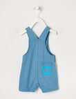 Teeny Weeny Solid Shortall, Diesel Blue product photo View 02 S