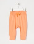 Teeny Weeny Knit Pant, Orange Sorbet product photo