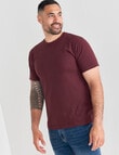 Chisel Ultimate Crew Tee, Burgundy product photo