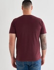 Chisel Ultimate Crew Tee, Burgundy product photo View 02 S