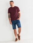 Chisel Ultimate Crew Tee, Burgundy product photo View 03 S