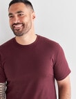 Chisel Ultimate Crew Tee, Burgundy product photo View 04 S