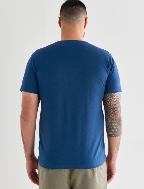 Chisel Ultimate Crew Tee, Denim product photo View 02 L