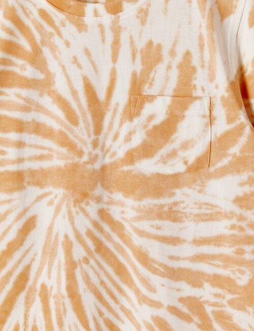 Mac & Ellie Tie Dye Short Sleeve Tee, Faded Peach product photo View 02 L