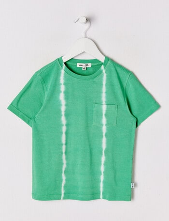 Mac & Ellie Tie Dye Short Sleeve Tee, Green product photo