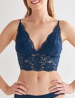 Lyric Cherie Lace Bralette, Navy Teal, 8-18 product photo