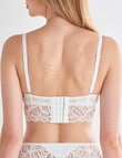 Lyric Sienna Wirefree Lace Bra, White, A-D product photo View 02 S