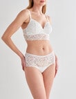Lyric Sienna Wirefree Lace Bra, White, A-D product photo View 03 S