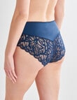 Lyric Sienna Lace Full Brief, Navy Teal, 8-18 product photo View 02 S
