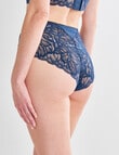 Lyric Sienna Lace Boyleg Brief, Navy Teal, 8-18 product photo View 02 S
