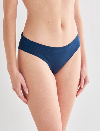 Lyric Modal Elastane Bikini Brief, Navy Teal, 8-18 product photo