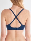 Lyric Wirefree Bra, Navy Teal, A-D product photo View 03 S