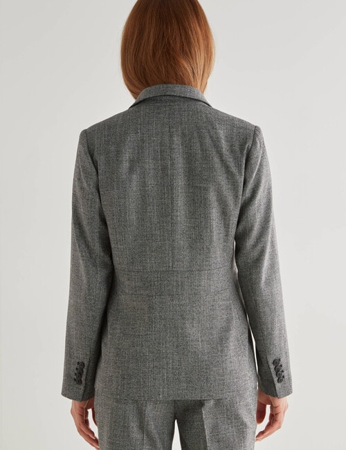 Oliver Black Long Sleeve Blazer, Black Crosshatch product photo View 02 L