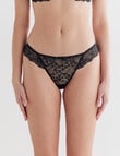 Lyric Marlene Lace G-String Brief, Black, 8-18 product photo
