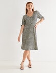 Oliver Black Dry Knit Tee Dress, Blue pebble product photo View 03 S