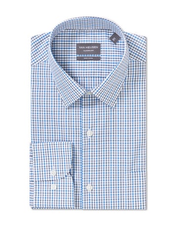 Van Heusen Multicolour Check Shirt, White & Blue product photo