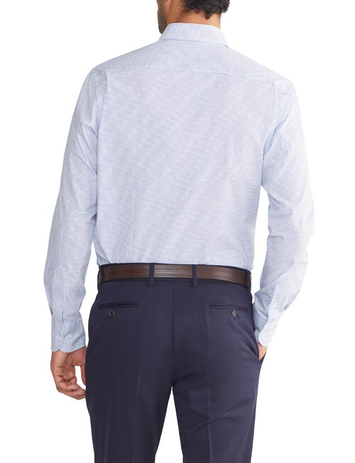 Van Heusen Geometric Printed Shirt, White & Blue product photo View 03 L