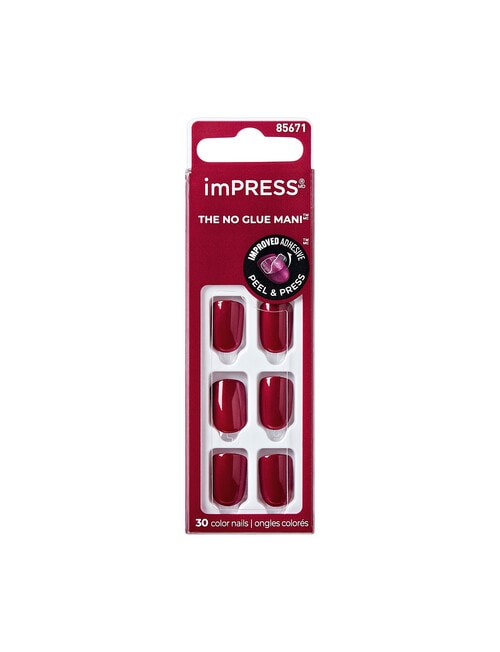 Kiss Nails ImPress Nails, Red Velvet product photo
