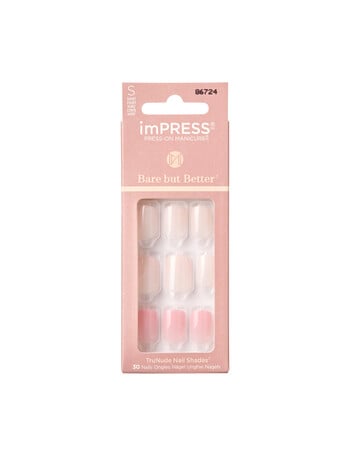 Kiss Nails ImPress Bare But Better Nails, Effortless product photo
