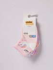 Underworks Patterned Mid Crew Socks, 4-Pack, Unicorn product photo View 02 S
