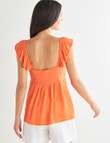 Whistle Ruffle Tank Top, Zest product photo View 02 S