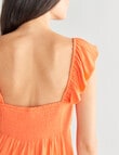 Whistle Ruffle Tank Top, Zest product photo View 05 S