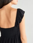 Whistle Ruffle Tank Top, Black product photo View 05 S