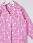 Sleep Mode Some Bunny Woven Flannel PJ Set, Violet, 2-8 product photo View 02 S