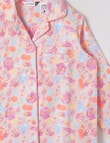 Sleep Mode Lolly Smash Woven Flannel PJ Set, Pale Pink, 2-8 product photo View 02 S