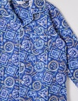 Sleep Mode Game Time Woven Flannel PJ Set, Blue, 2-8 product photo View 02 S