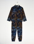 Sleep Squad Controller Woven Flannel PJ Set, Navy, 8-16 product photo