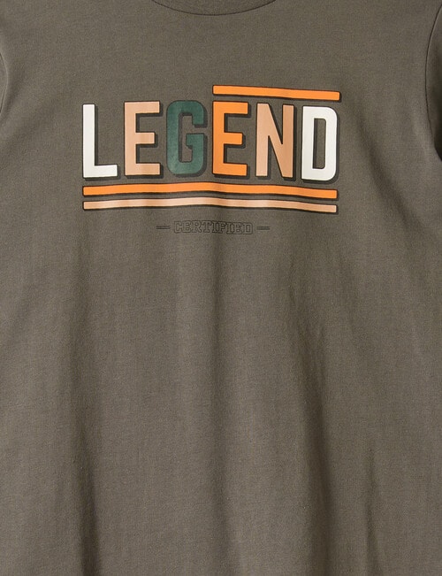Sleep Squad Legends Check Knit Flan PJ Top, Charcoal product photo View 02 L