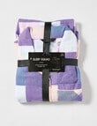 Sleep Squad Buffalo Check Flannel PJ Set, Purple & Pink, 8-16 product photo View 03 S