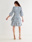 State of play Geometric Print Madelyn Dress, Blue product photo View 02 S