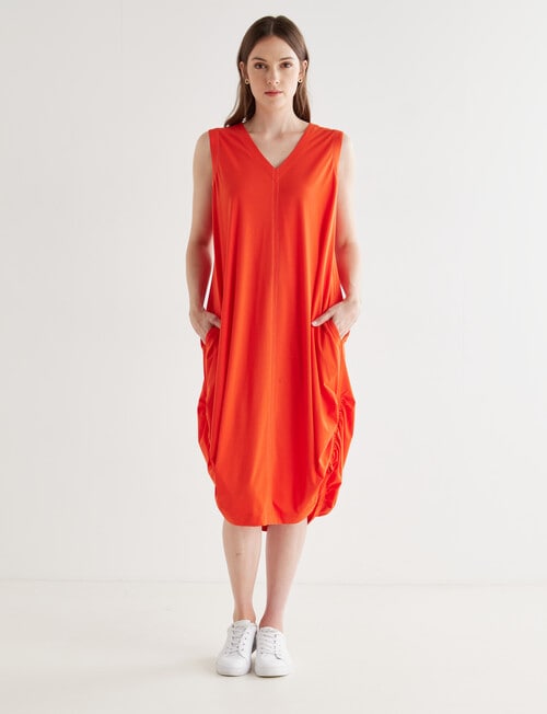 Jigsaw Solar Knit Dress, Orange product photo View 03 L