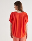 Jigsaw Cocoon Knit Top, Orange product photo View 02 S