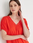 Jigsaw Cocoon Knit Top, Orange product photo View 04 S