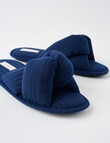 Mineral Lounge Puffer Slide Slippers, Navy product photo View 02 S