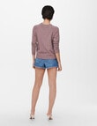 ONLY Lesly Kings Long Sleeve Knit Pullover, Rose Brown product photo View 03 S