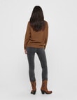 ONLY Lesly Kings Long Sleeve Knit Pullover, Tortoise Shell product photo View 03 S