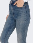 ONLY Mila High Waited Flared Jeans, Medium Blue Denim product photo View 03 S