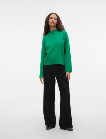 Vero Moda Saba Long Sleeve High Neck Pullover, Mint product photo