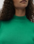 Vero Moda Saba Long Sleeve High Neck Pullover, Mint product photo View 03 S