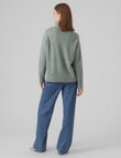 Vero Moda Doffy Long Sleeve Cowl Neck Pullover, Dark Forest product photo View 03 S