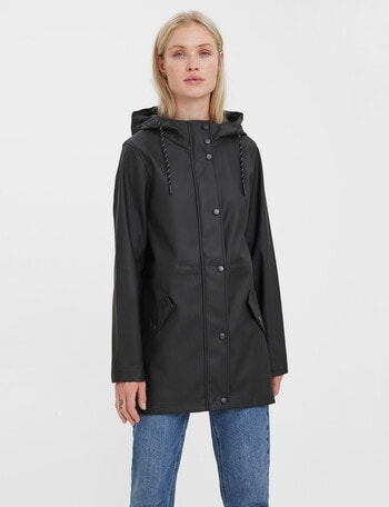 Vero Moda Malou Coated Jacket, Black product photo