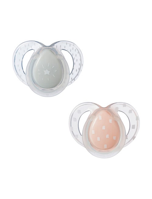 Tommee Tippee Nightime Soother, 2pk, 6-18m, Assorted product photo View 03 L